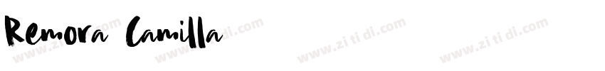 Remora Camilla脚本字体转换